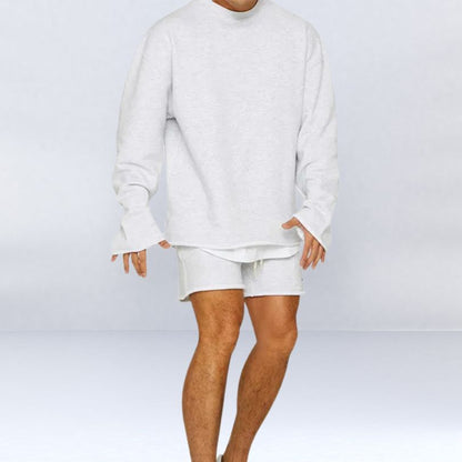 Victor - Komfortable Pullover- und Shorts-Set für Herren