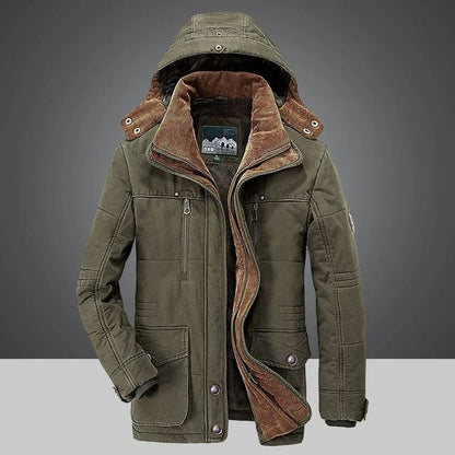 Thermische Herren Winterparka mit Mehreren Taschen