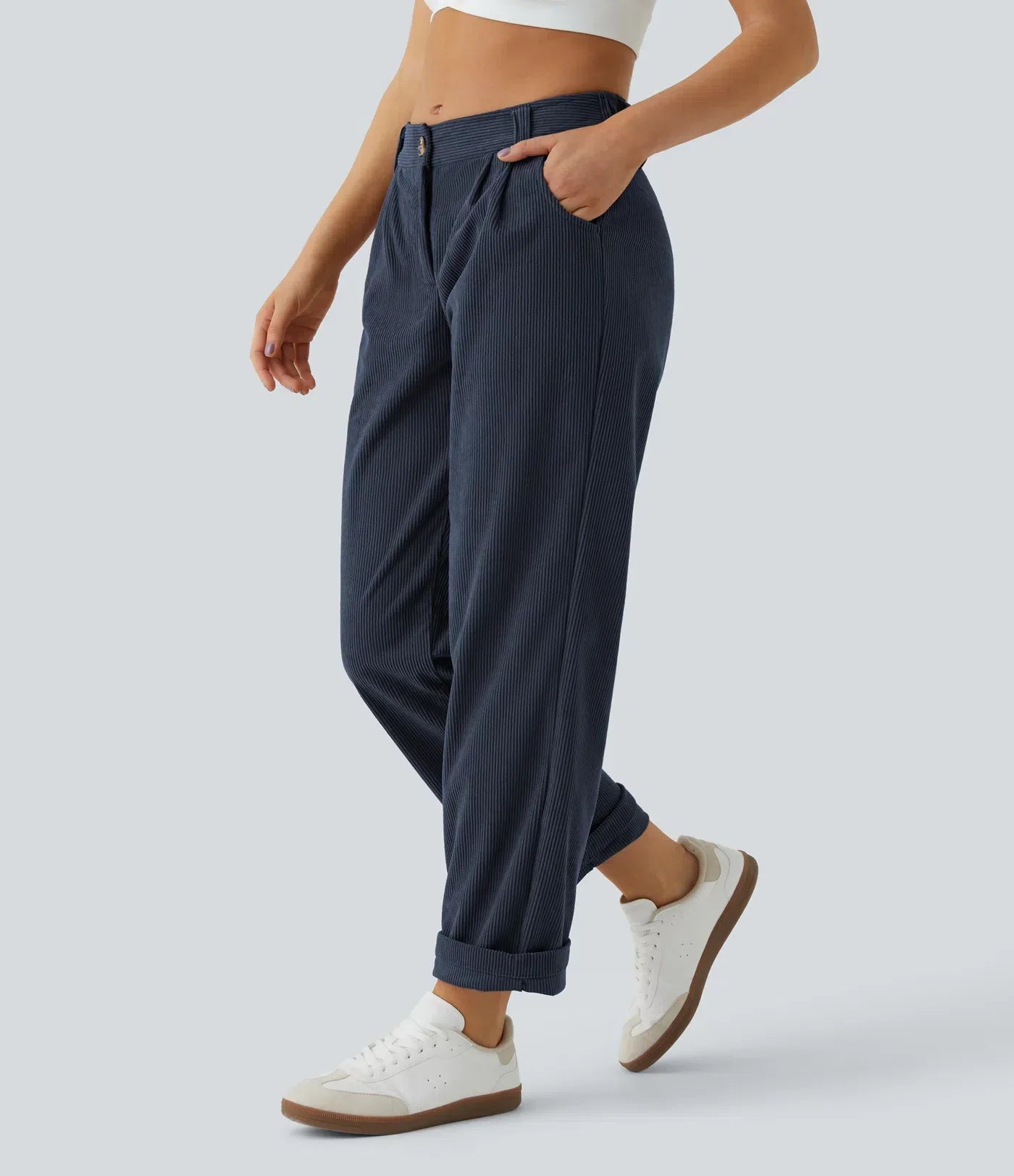 Jhana Lässige Cordhose für Damen