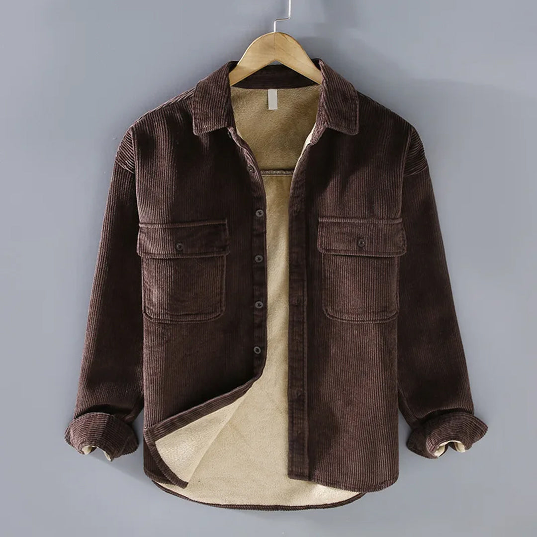 Klassisch Design Corduroy Jacke