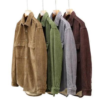 Klassisch Design Corduroy Jacke