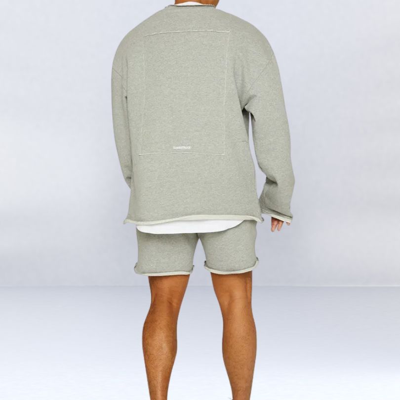 Victor - Komfortable Pullover- und Shorts-Set für Herren