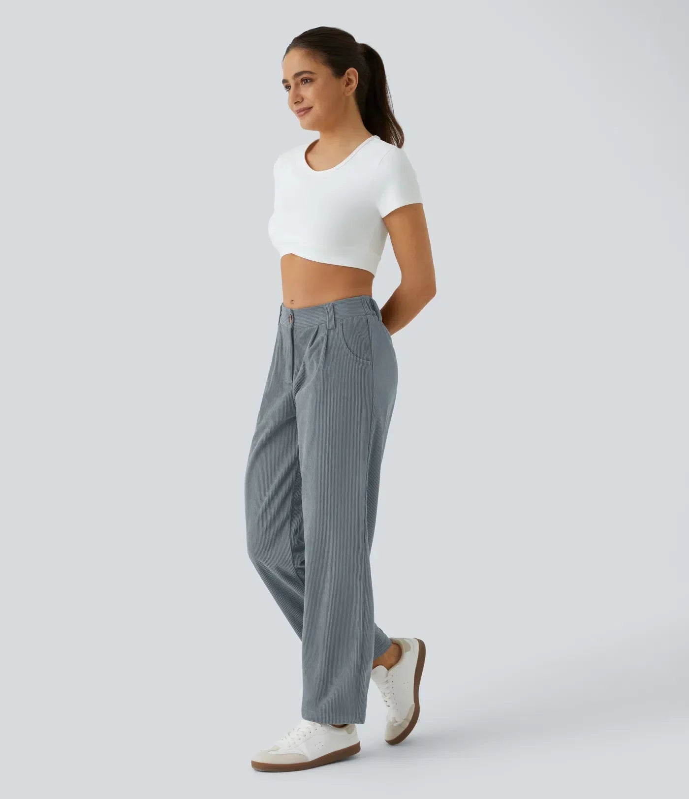 Jhana Lässige Cordhose für Damen