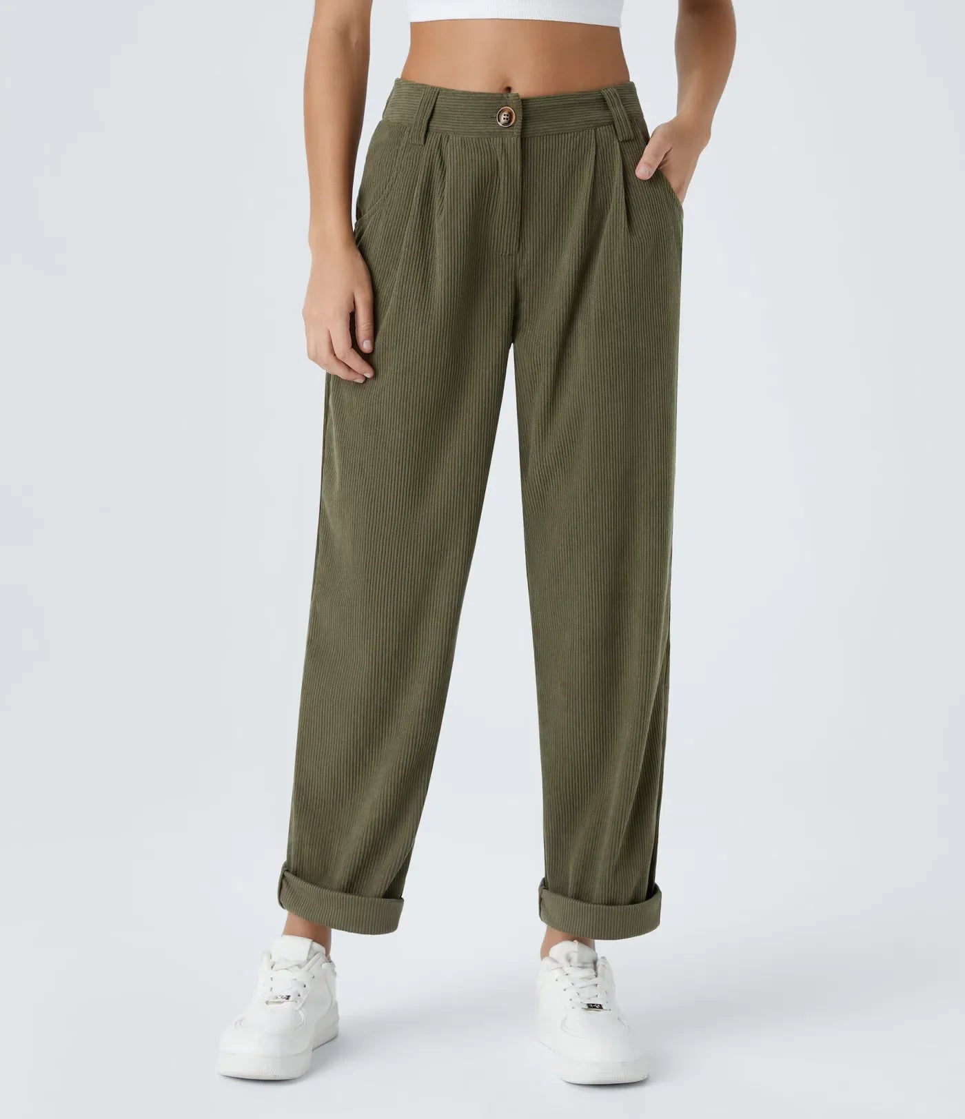 Jhana Lässige Cordhose für Damen