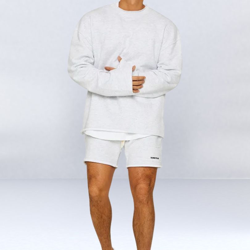 Victor - Komfortable Pullover- und Shorts-Set für Herren