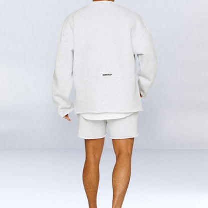 Victor - Komfortable Pullover- und Shorts-Set für Herren