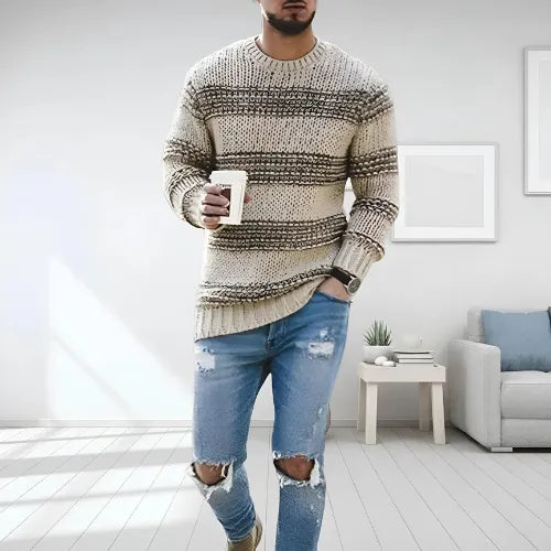 Manfred - Klassischer Strickpullover für Herren