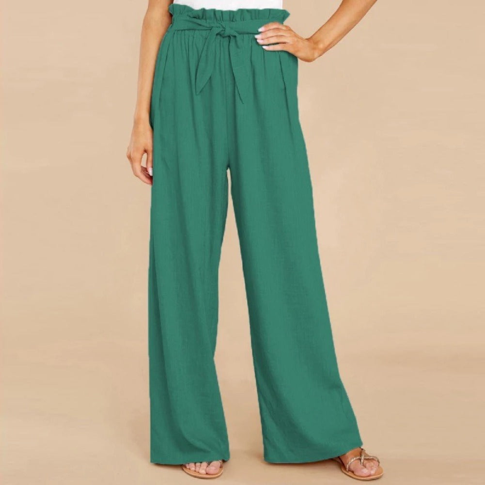 "Monna" Lässige High-Waist-Hose