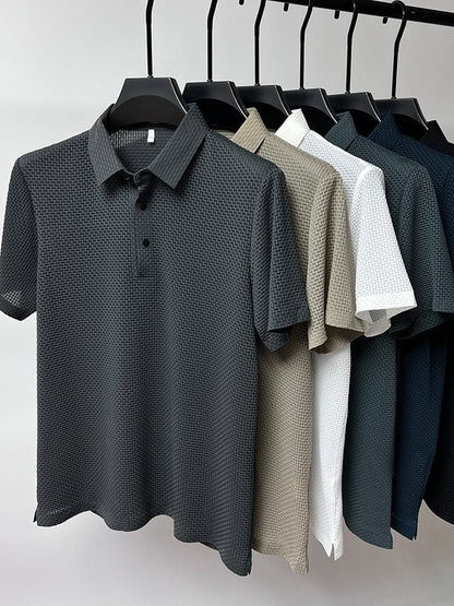 Atmungsaktives, stylisches und vielseitiges Mesh-Poloshirt für Herren