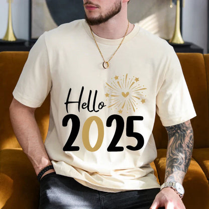 Hello 2025 - T-Shirt für Herren