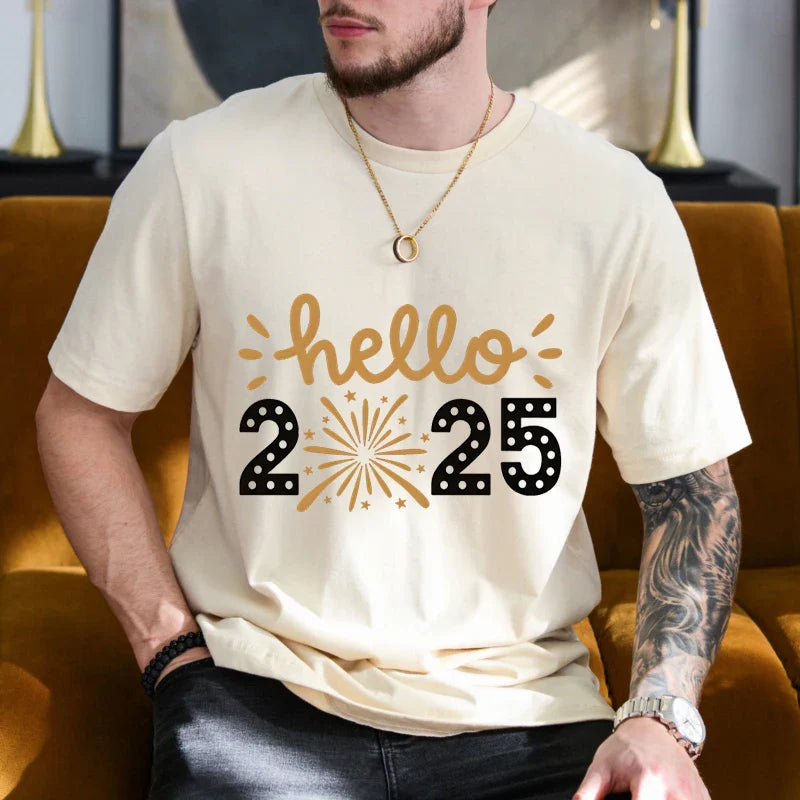 Hello 2025 - T-Shirt für Herren