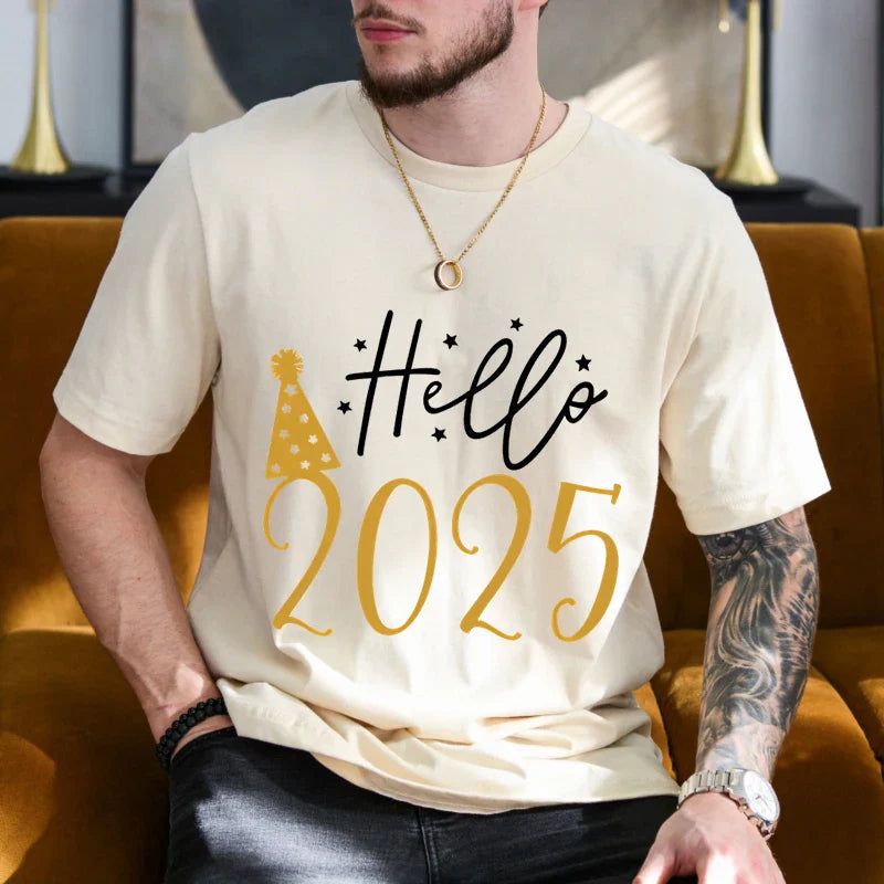 Hello 2025 - T-Shirt für Herren