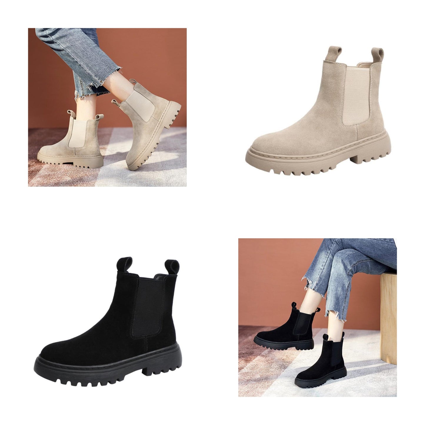 "Nikita" Modische Chelsea Boots