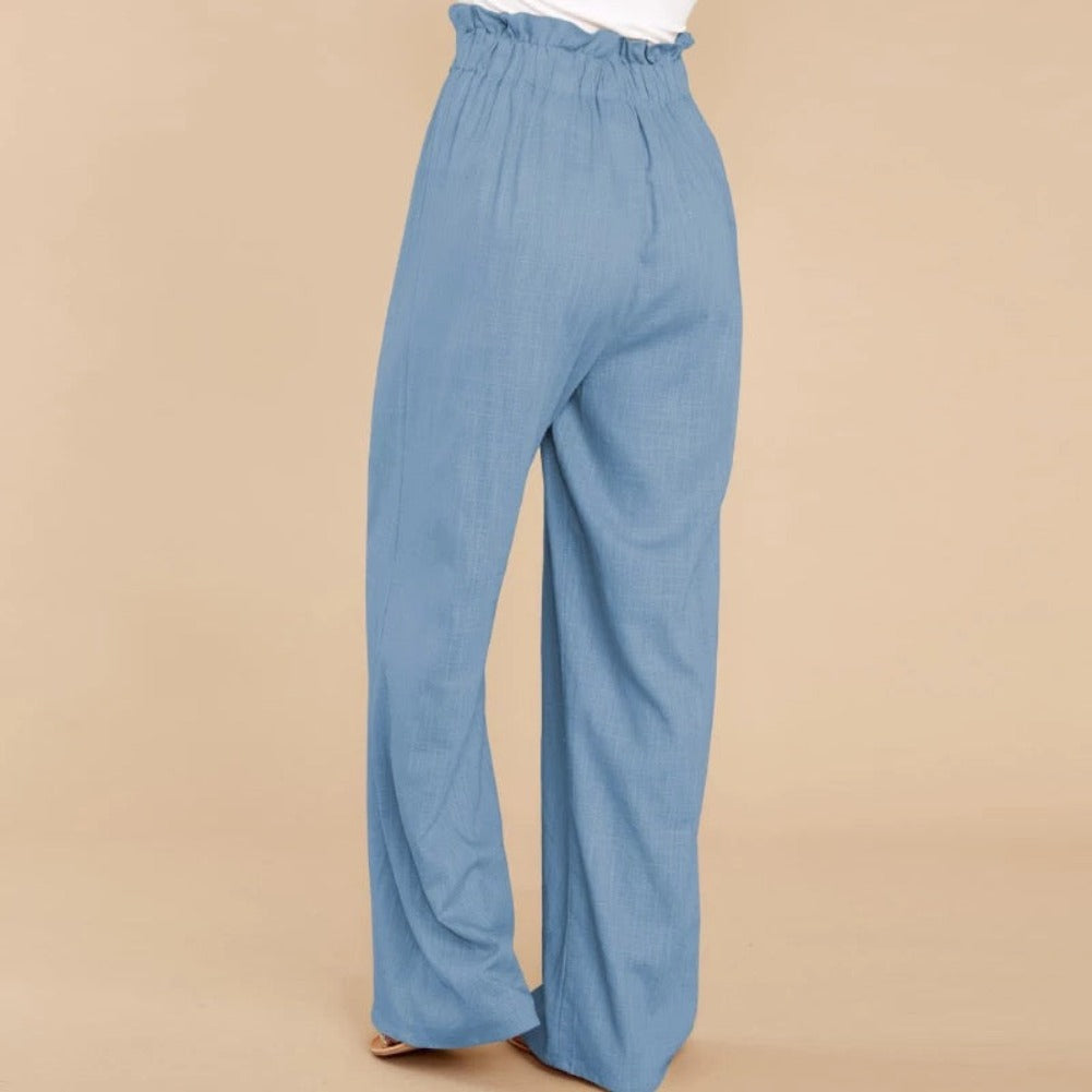 "Monna" Lässige High-Waist-Hose