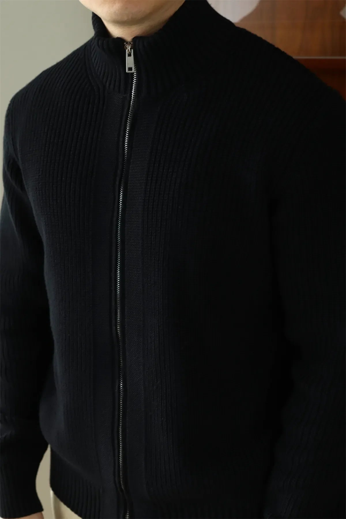 Jackson - Dual Zip Strickpulloverjacke