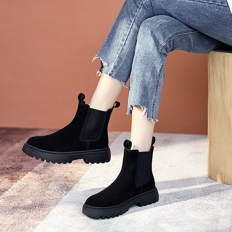 "Nikita" Modische Chelsea Boots